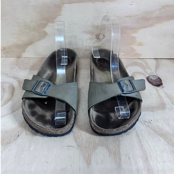 Birkenstock - Madrid Slide - Sandals - Gray/Brown - Women's - 7 - Picture 2 of 9